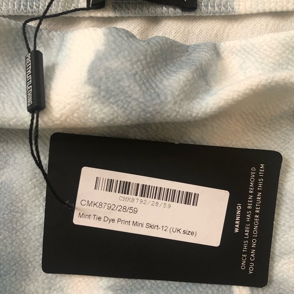 Tie Dye Print Mini Skirt PLT - Picture 4 of 4